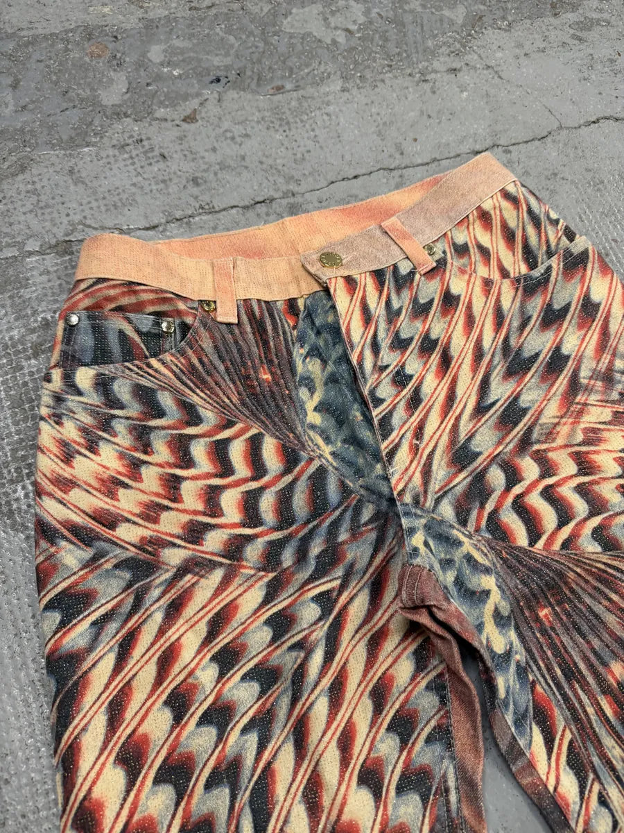 SS2001 Roberto Cavalli Pink Hallucination Pants gjkvNCi 6