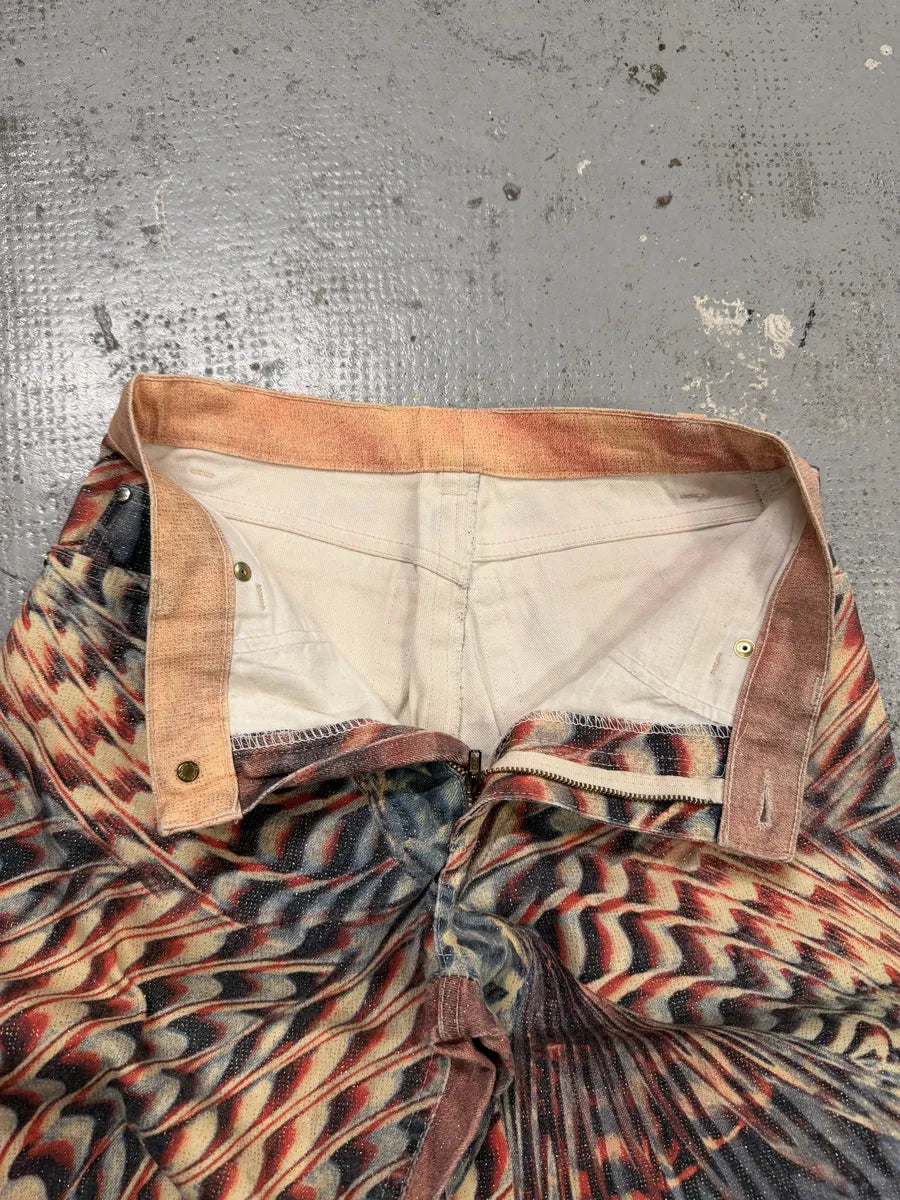 SS2001 Roberto Cavalli Pink Hallucination Pants gjkvNCi 8