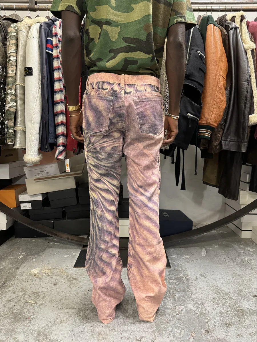 SS2001 Roberto Cavalli Pink Psychedelic Pants HAxfsoO 2