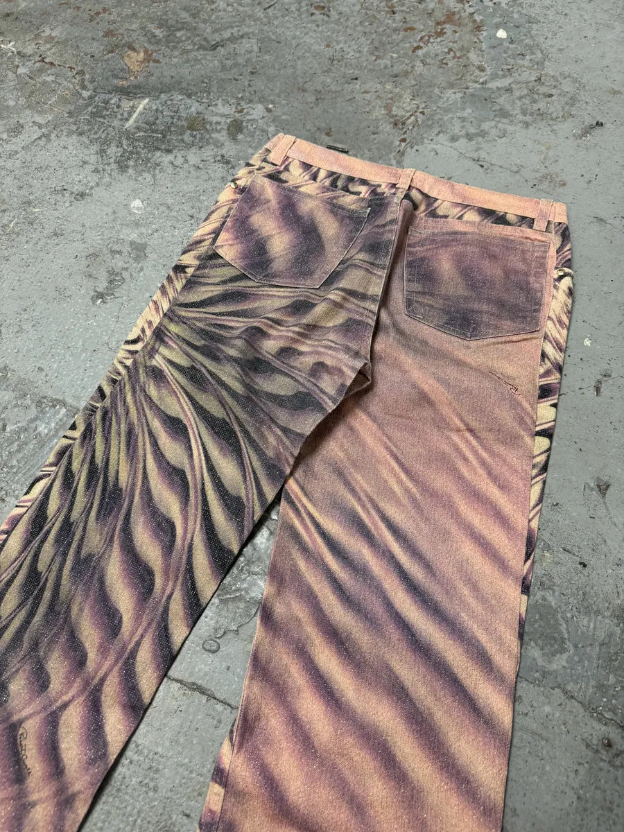 SS2001 Roberto Cavalli Pink Psychedelic Pants HAxfsoO 7