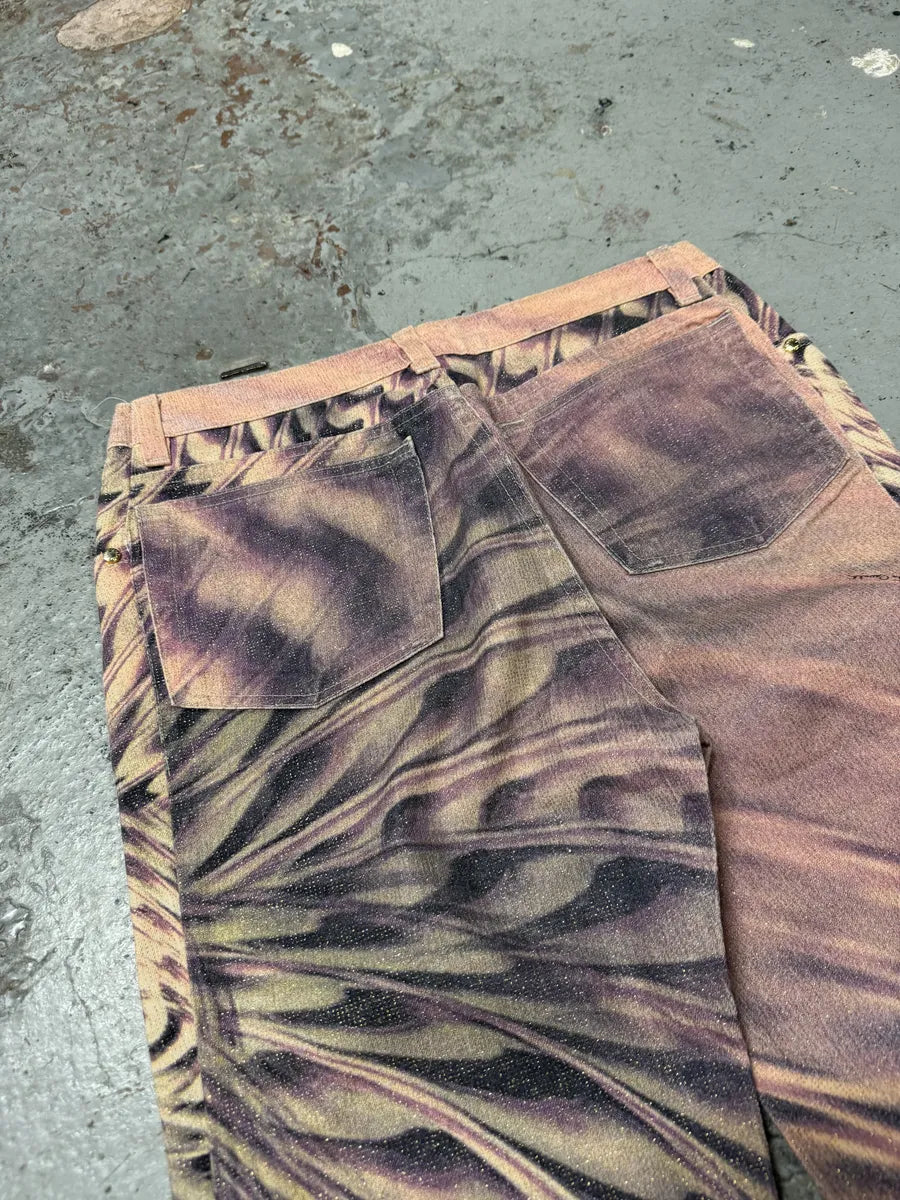 SS2001 Roberto Cavalli Pink Psychedelic Pants HAxfsoO 9