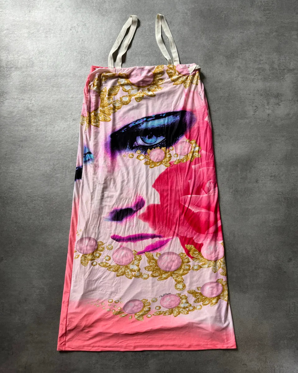SS2001 Roberto Cavalli Princess Dasy Pink Eye Dress dKopBHa 0
