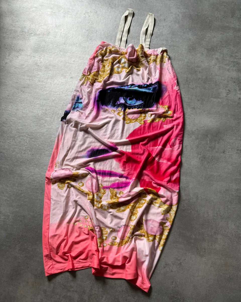 SS2001 Roberto Cavalli Princess Dasy Pink Eye Dress dKopBHa 2