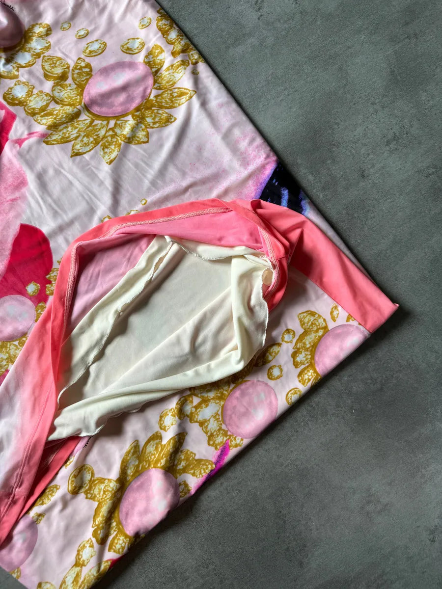 SS2001 Roberto Cavalli Princess Dasy Pink Eye Dress dKopBHa 5