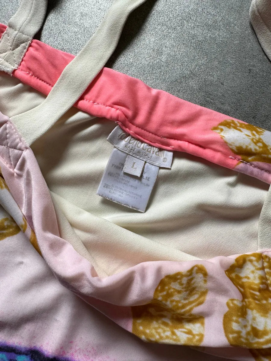 SS2001 Roberto Cavalli Princess Dasy Pink Eye Dress dKopBHa 8