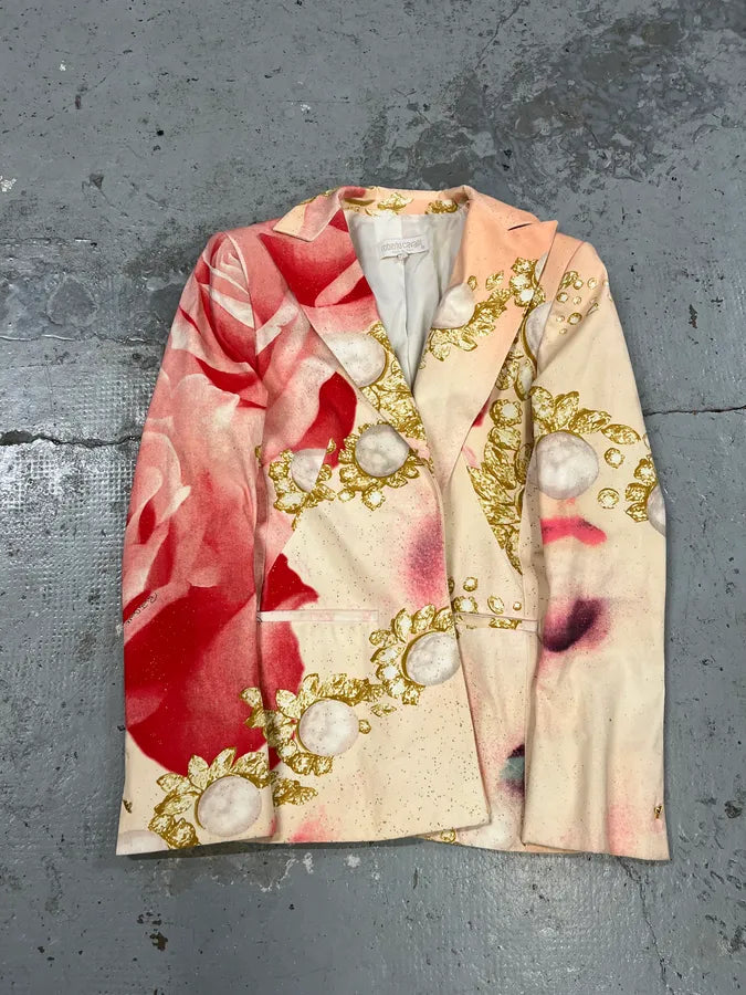 SS2001 Roberto Cavalli Princess Desi Pink Blazer Jacket YSHlXKf 0