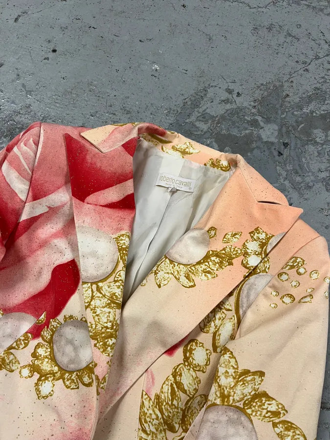 SS2001 Roberto Cavalli Princess Desi Pink Blazer Jacket YSHlXKf 2