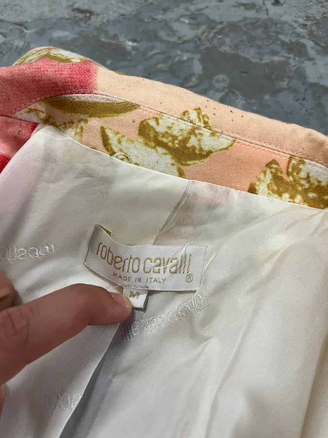 SS2001 Roberto Cavalli Princess Desi Pink Blazer Jacket YSHlXKf 5