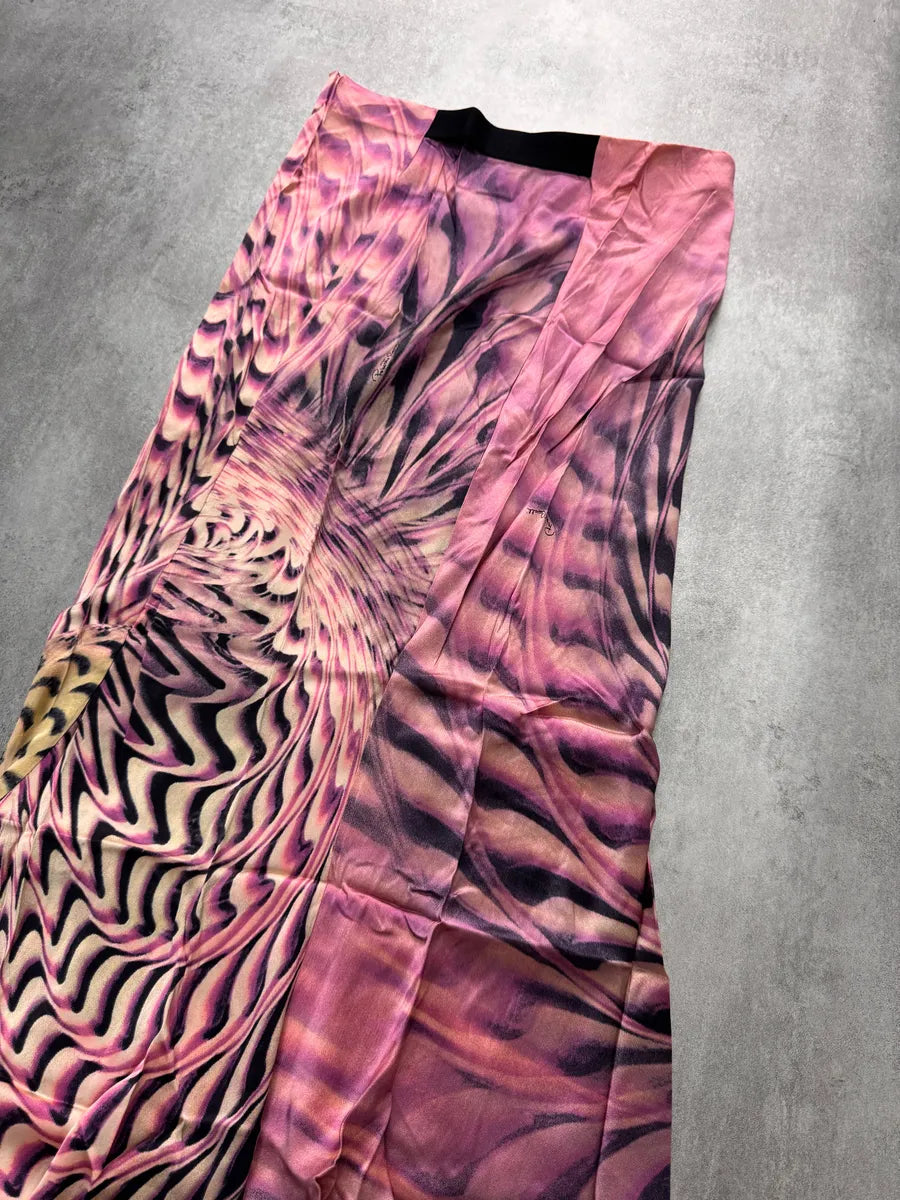 SS2001 Roberto Cavalli Psychadelic Pink Skirt (L) 3
