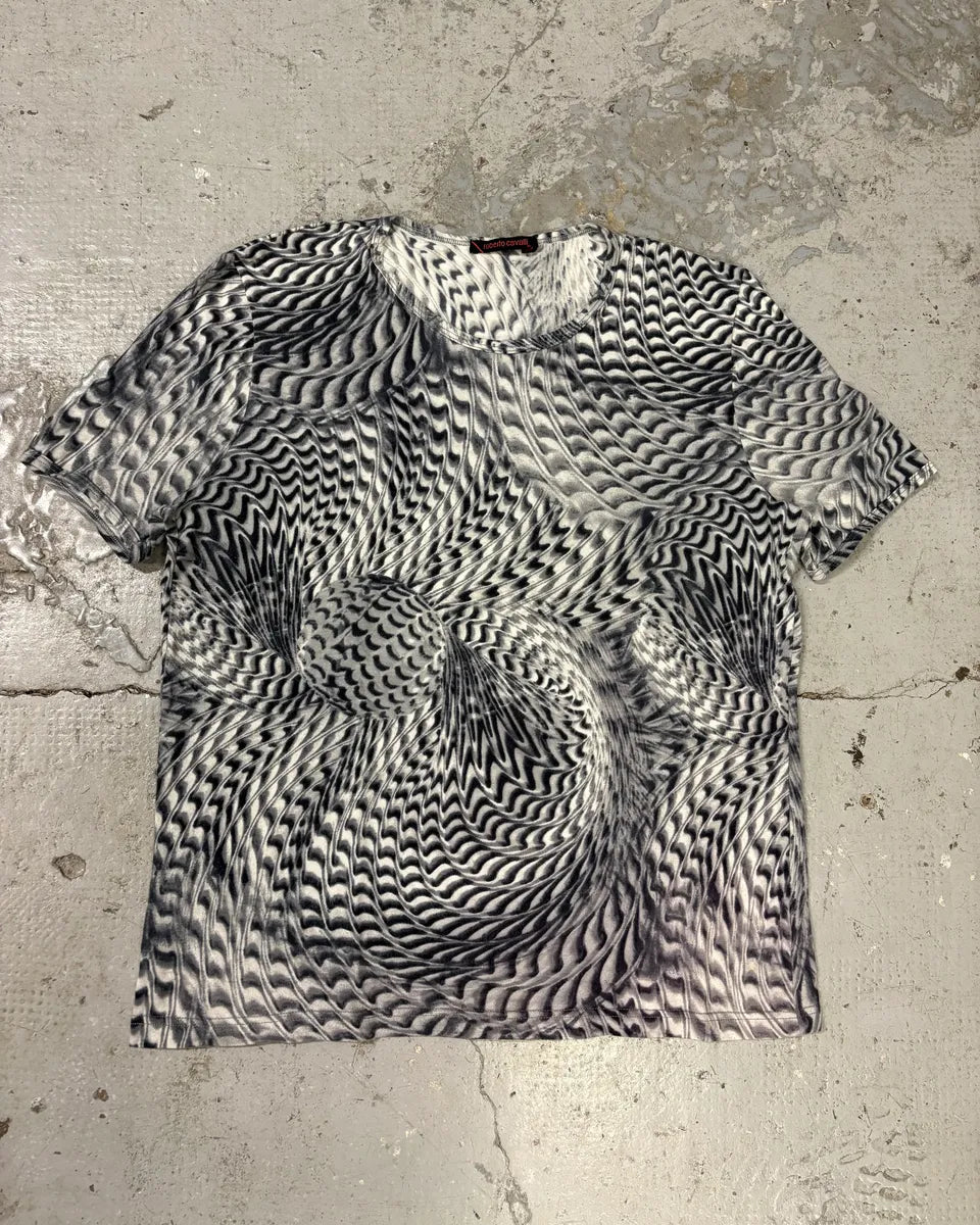 SS2001 Roberto Cavalli Psychadelic Tee-Shirt (XS/S) jmFeATp 0
