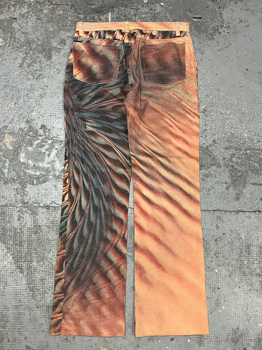 SS2001 Roberto Cavalli Psychedelic Hallucination Pink Pants wvBSXlq 5