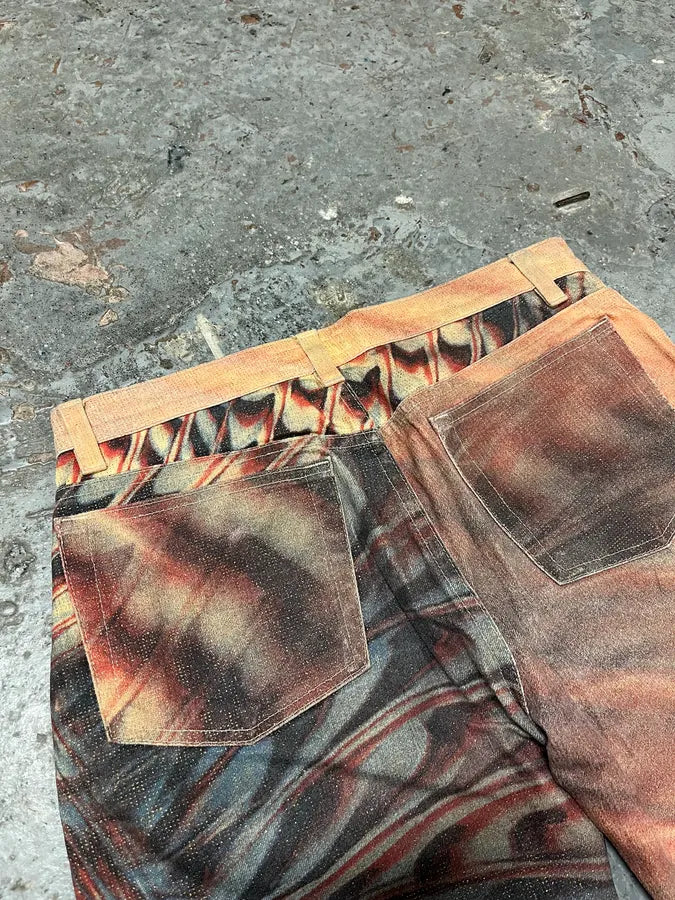 SS2001 Roberto Cavalli Psychedelic Pink Pants wvBSXlq 6