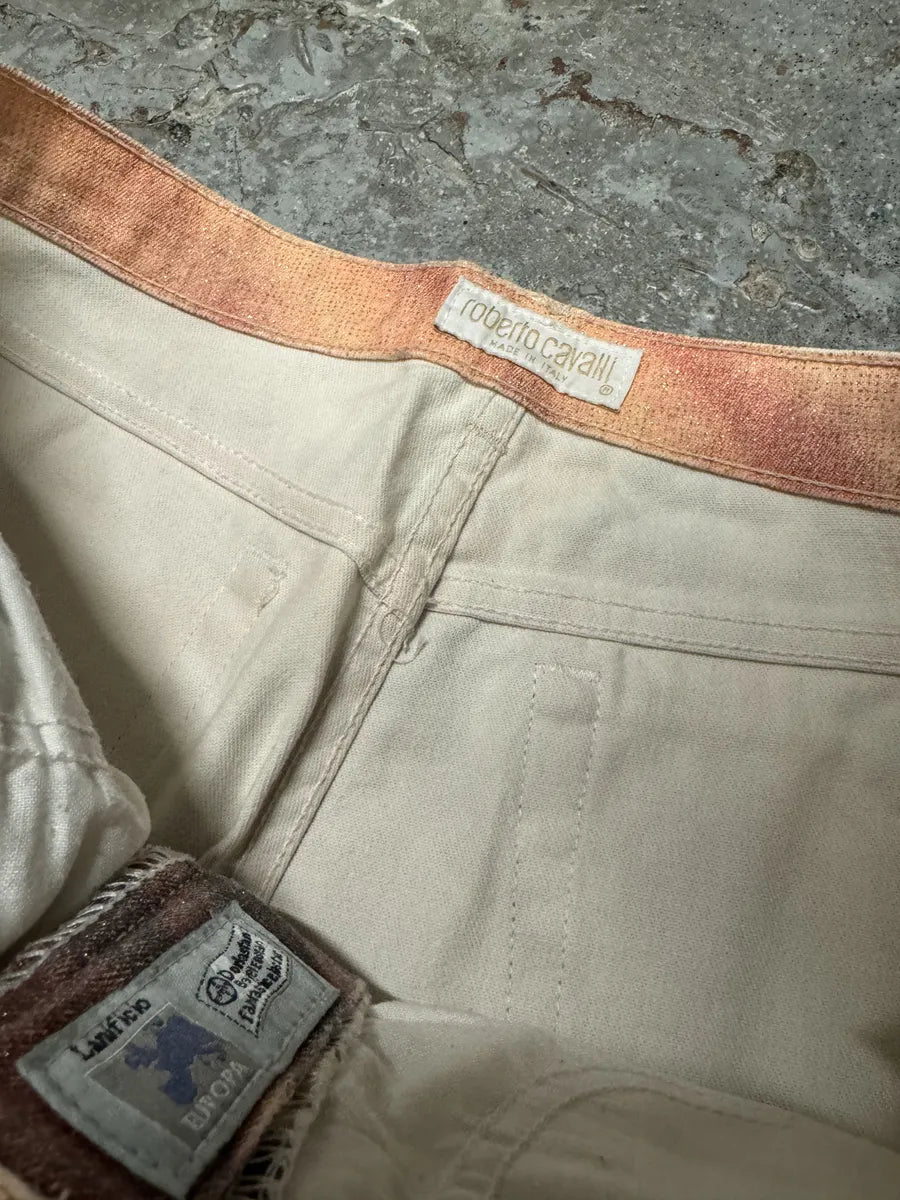 SS2001 Roberto Cavalli Psycho Hallucination Pink Pants (M) 8