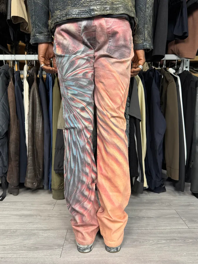 SS2001 Roberto Cavalli Psycho Hallucination Pink Pants MFDOJTa 4