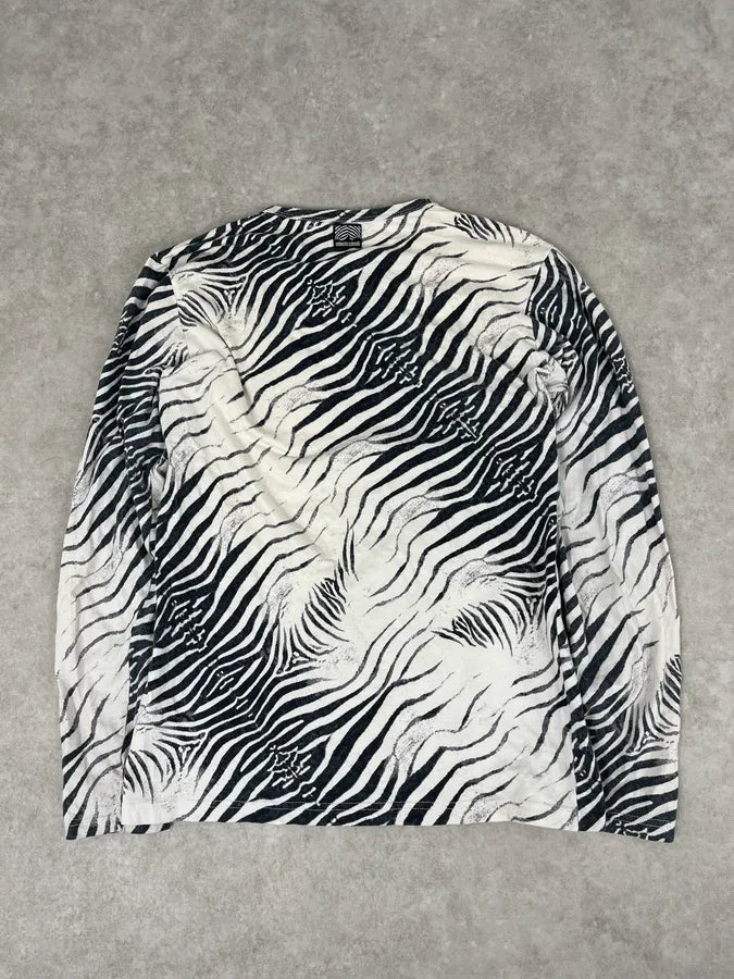 SS2001 Roberto Cavalli Zebra Black & White Longsleeves KrsKYSI 5