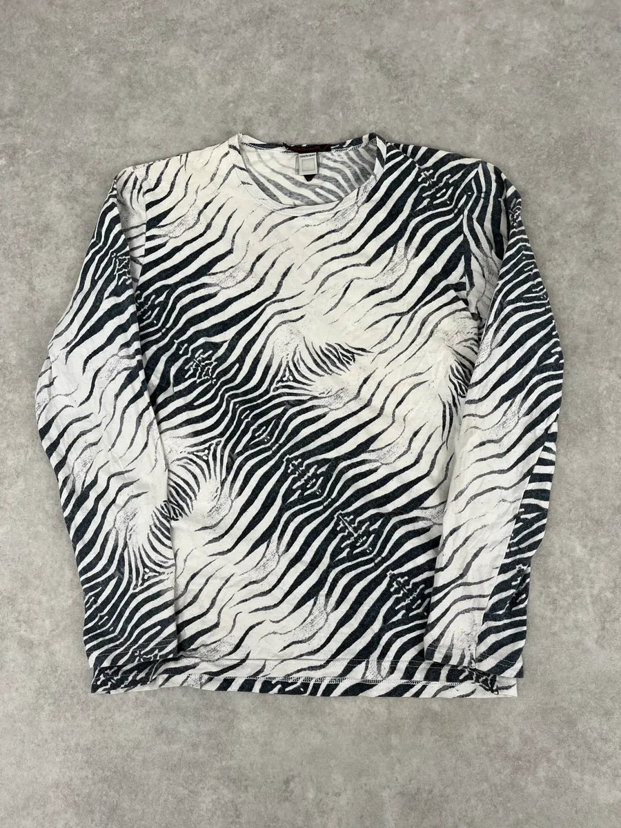 SS2001 Roberto Cavalli Zebra Black & White Longsleeves KrsKYSI 3