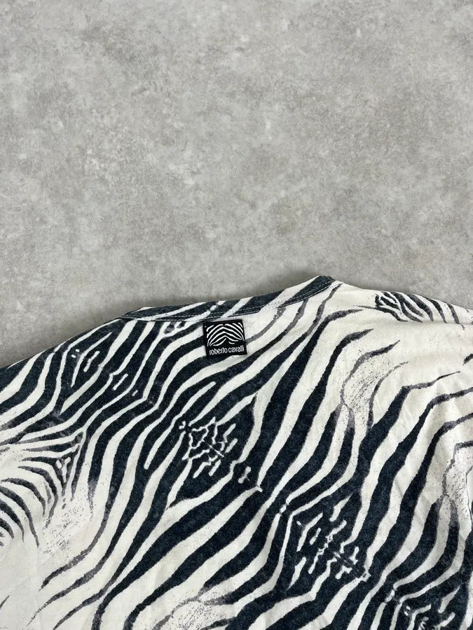 SS2001 Roberto Cavalli Zebra Black & White Longsleeves KrsKYSI 6