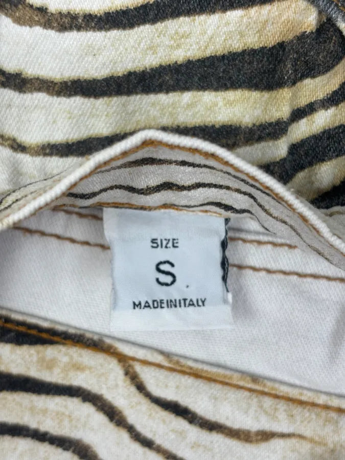 SS2001 Roberto Cavalli Zebra Print White Pants hTNNOSR 12