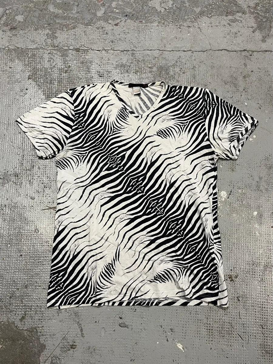 SS2001 Roberto Cavalli Zebra White T-Shirt Cixptoq 0