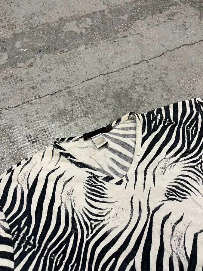 SS2001 Roberto Cavalli Zebra White T-Shirt Cixptoq 3