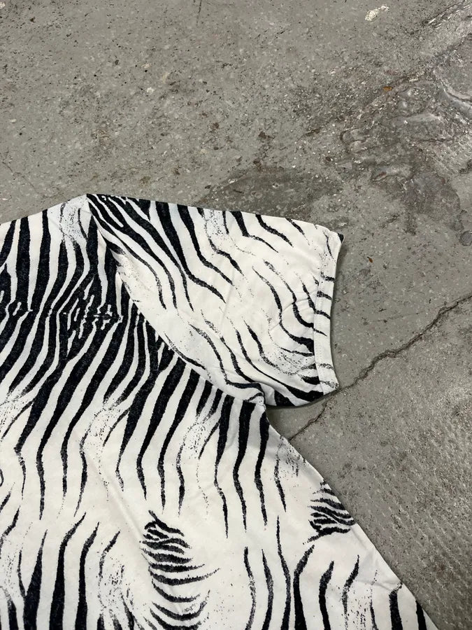 SS2001 Roberto Cavalli Zebra White T-Shirt EPGKsju 4