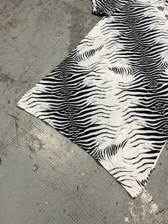 SS2001 Roberto Cavalli Zebra White T-Shirt mHcbEtQ 5