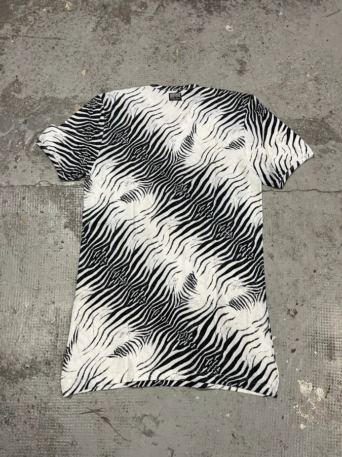 SS2001 Roberto Cavalli Zebra White T-Shirt mHcbEtQ 6