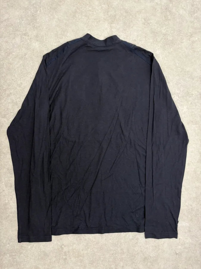 SS2001 Yves Saint Laurent Navy Mao Longsleeves bxwDPtx 5