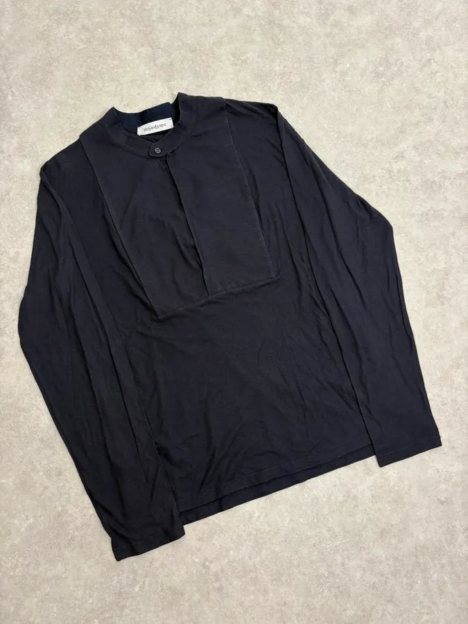 SS2001 Yves Saint Laurent Navy Mao Longsleeves bxwDPtx 3