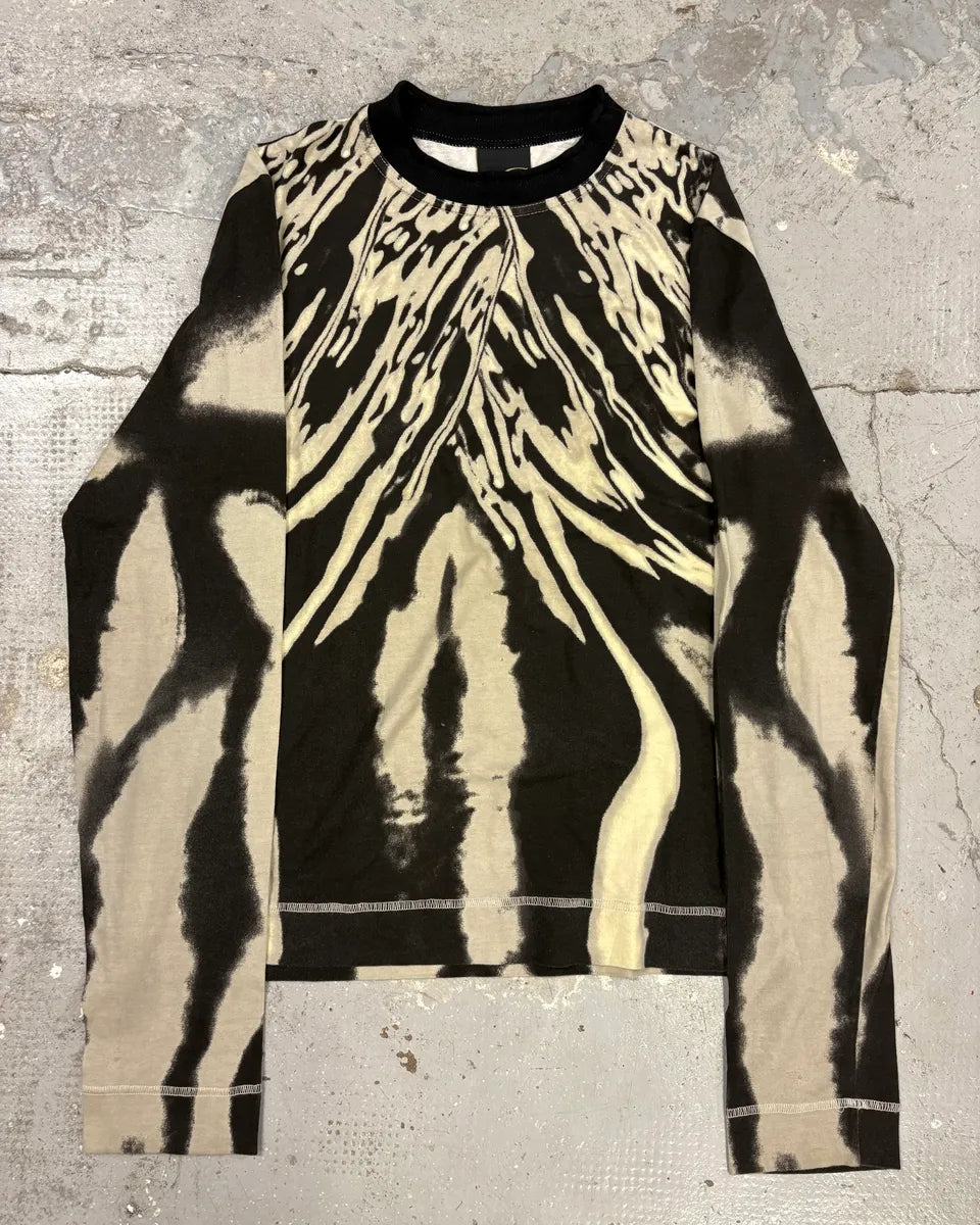 SS2002 Cavalli Black & White Hallucination Longsleeves (M) shXHeIR 0