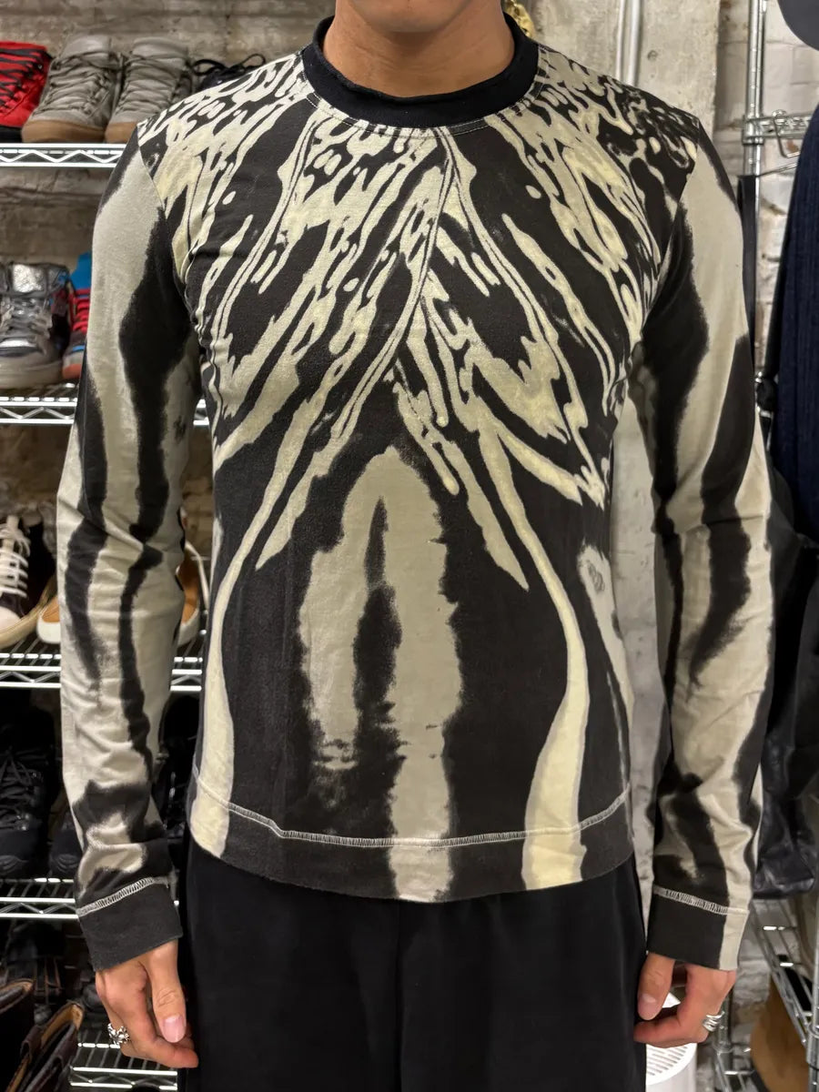 SS2002 Cavalli Black & White Hallucination Longsleeves (M) shXHeIR 1