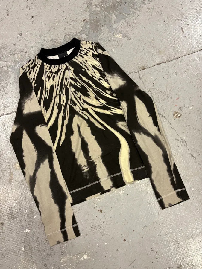 SS2002 Cavalli Black & White Hallucination Longsleeves (M) shXHeIR 3