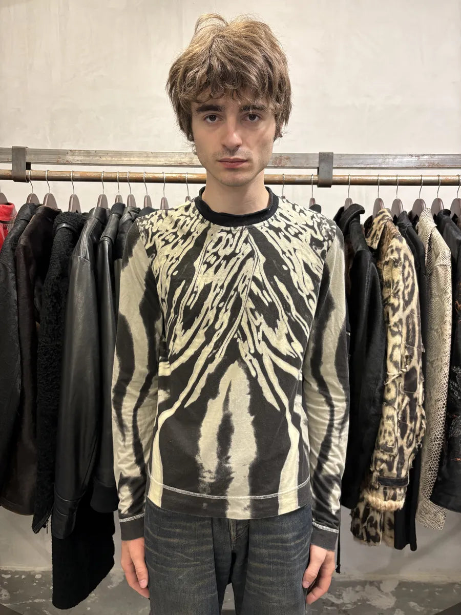 SS2002 Cavalli Black & White Hallucination Longsleeves (M) VdBPaUd 1