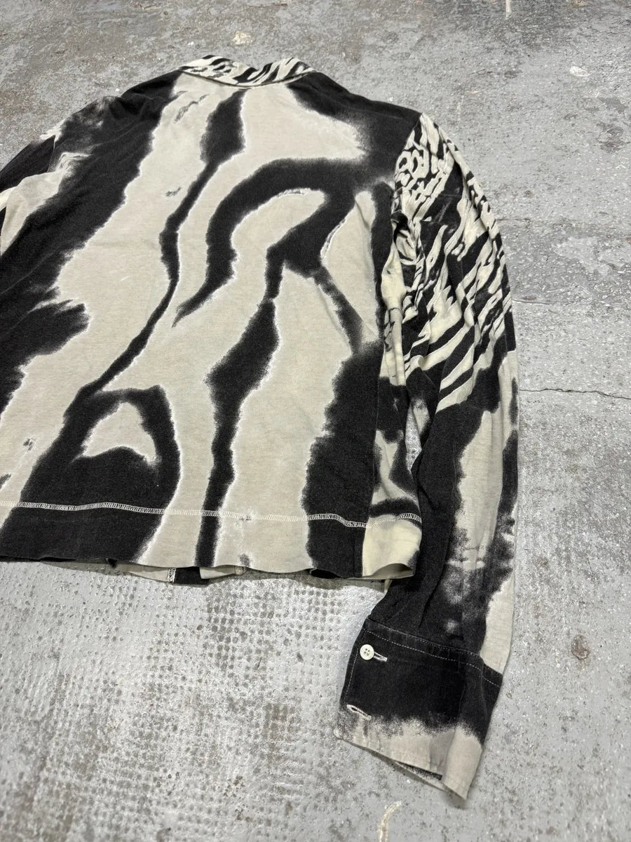 SS2002 Cavalli Black & White Hallucination Shirt (S/M) AfkHPnH 4