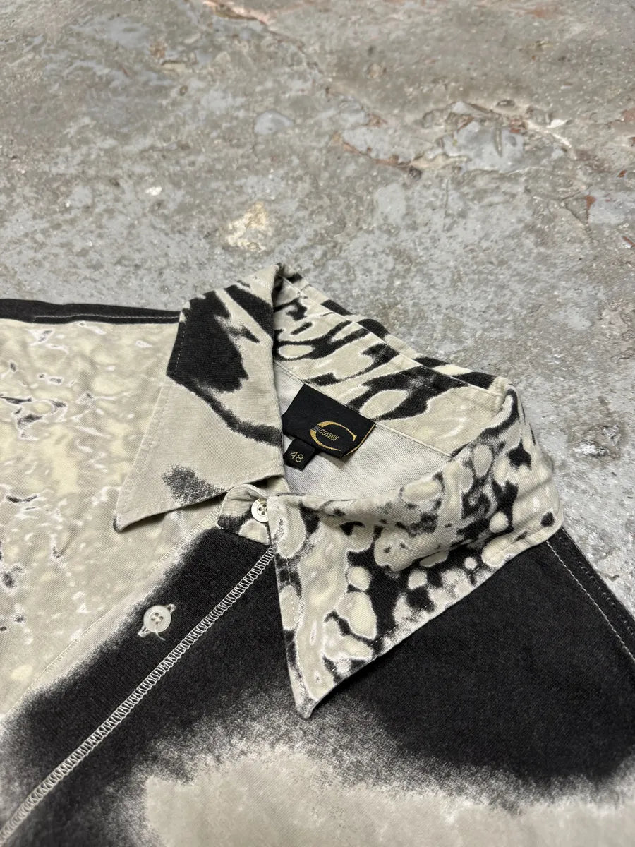 SS2002 Cavalli Black & White Hallucination Shirt (S/M) AfkHPnH 8