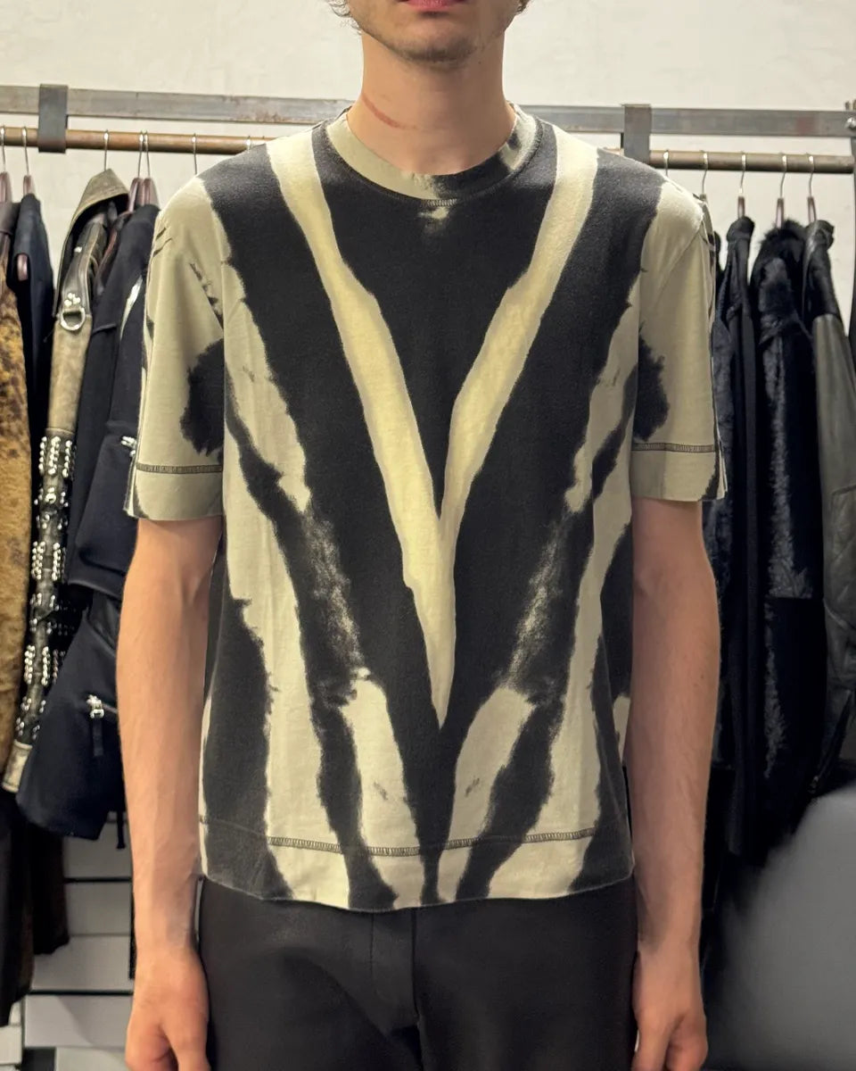 SS2002 Cavalli Black & White Hallucination T-Shirt qsWZRqm 1
