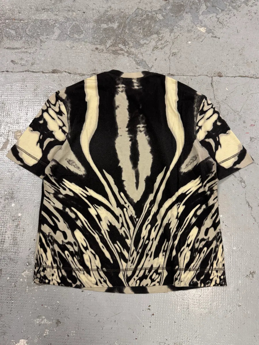 SS2002 Cavalli Black & White Hallucination T-Shirt qsWZRqm 3