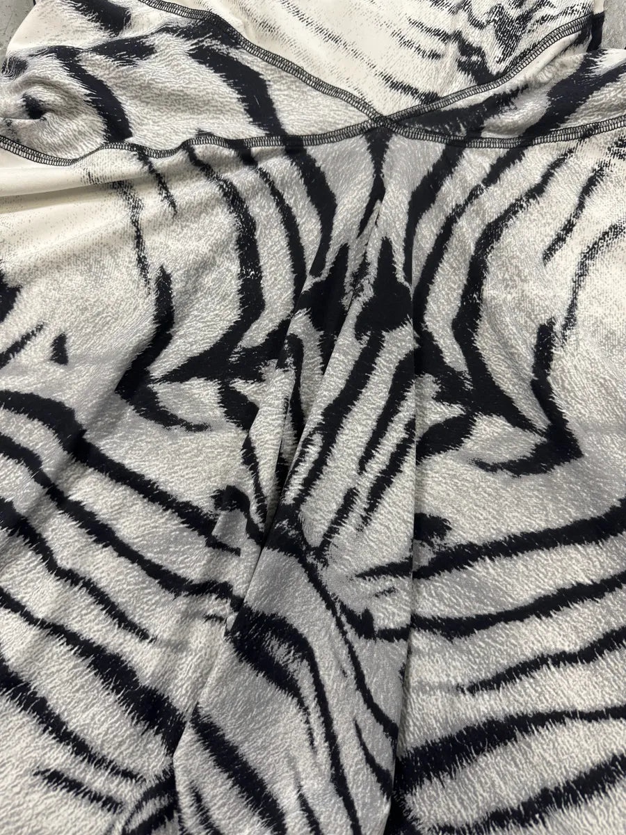 SS2002 Cavalli Black & White Zebra Dress (S) WowZnbG 8