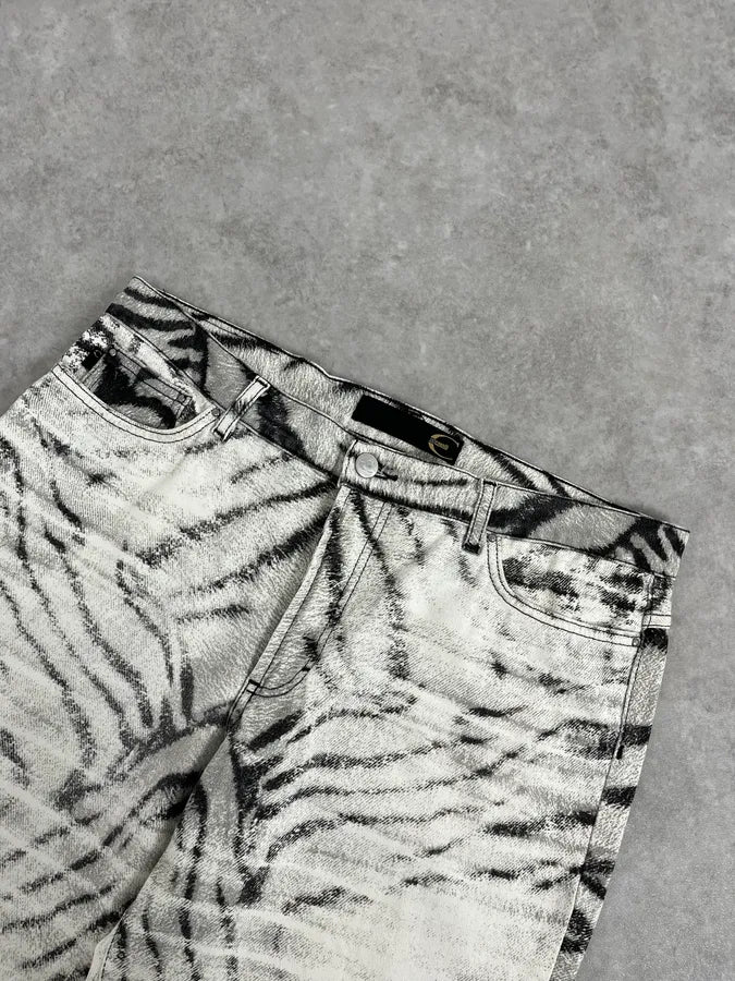 SS2002 Cavalli Black & White Zebra Pants DpZeuiL 5