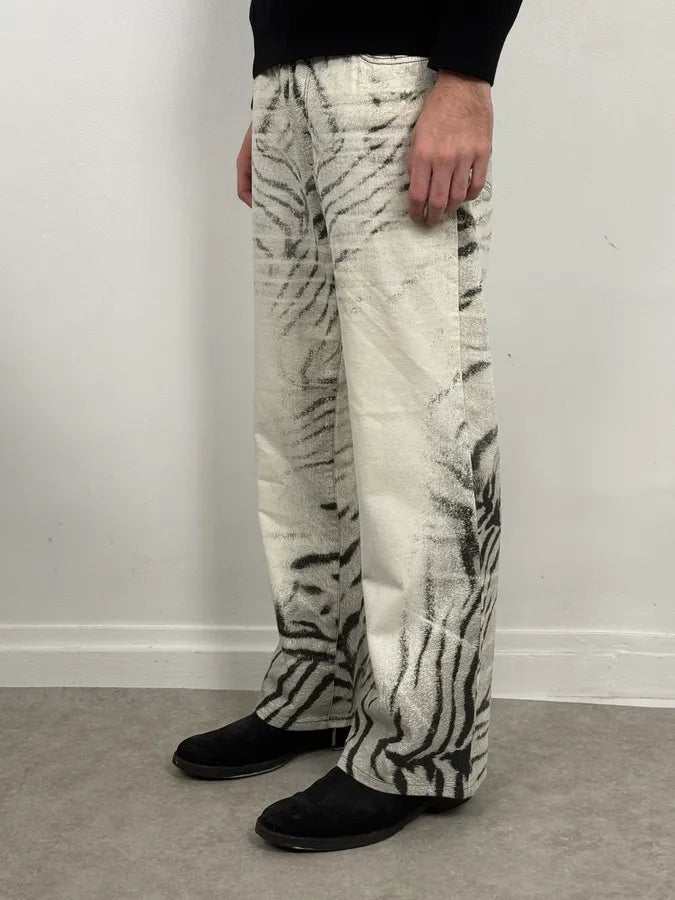 SS2002 Cavalli Black & White Zebra Pants DpZeuiL 1