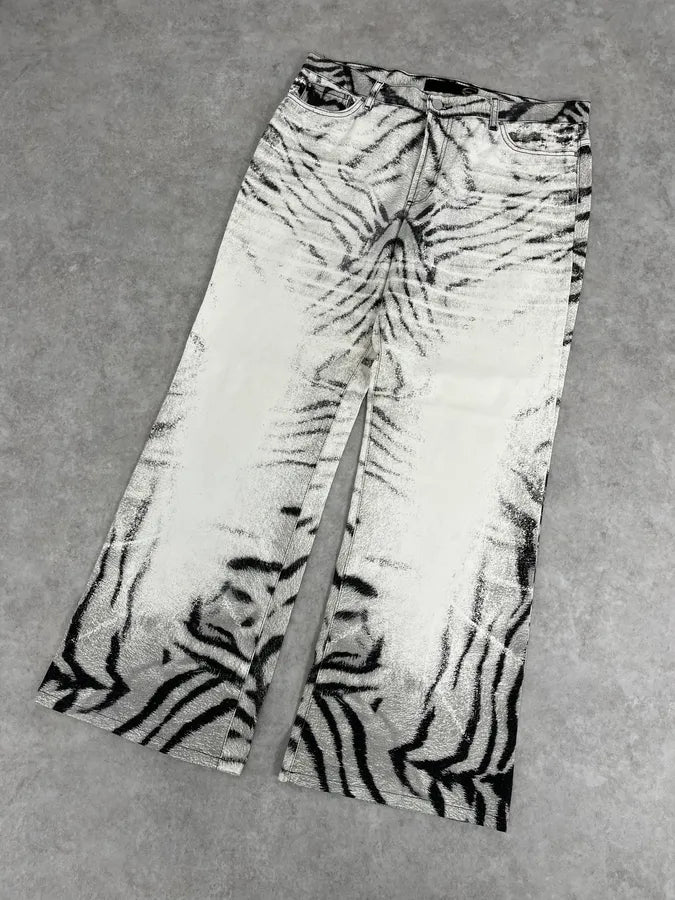 SS2002 Cavalli Black & White Zebra Pants DpZeuiL 4