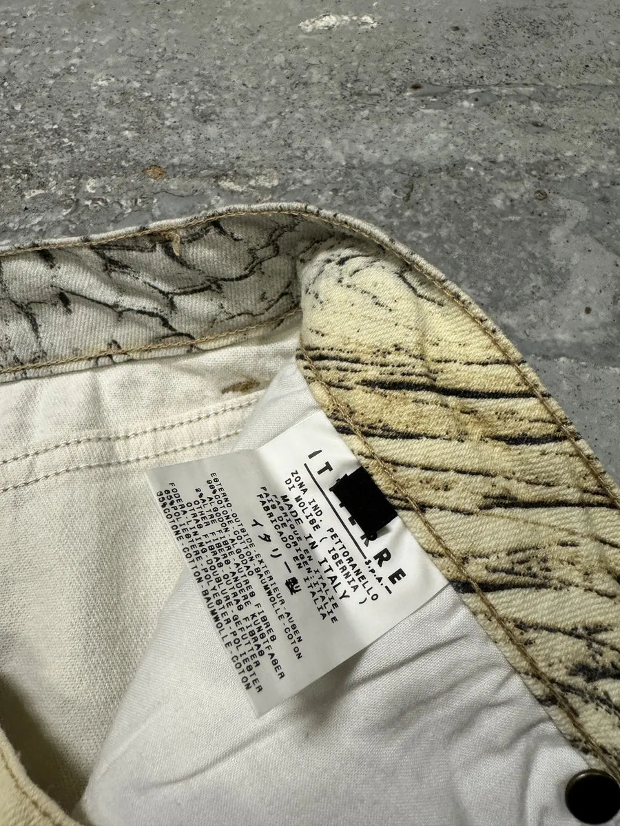 SS2002 Cavalli Eroded Beige Sand Skirt (M) ewIYEhx 3