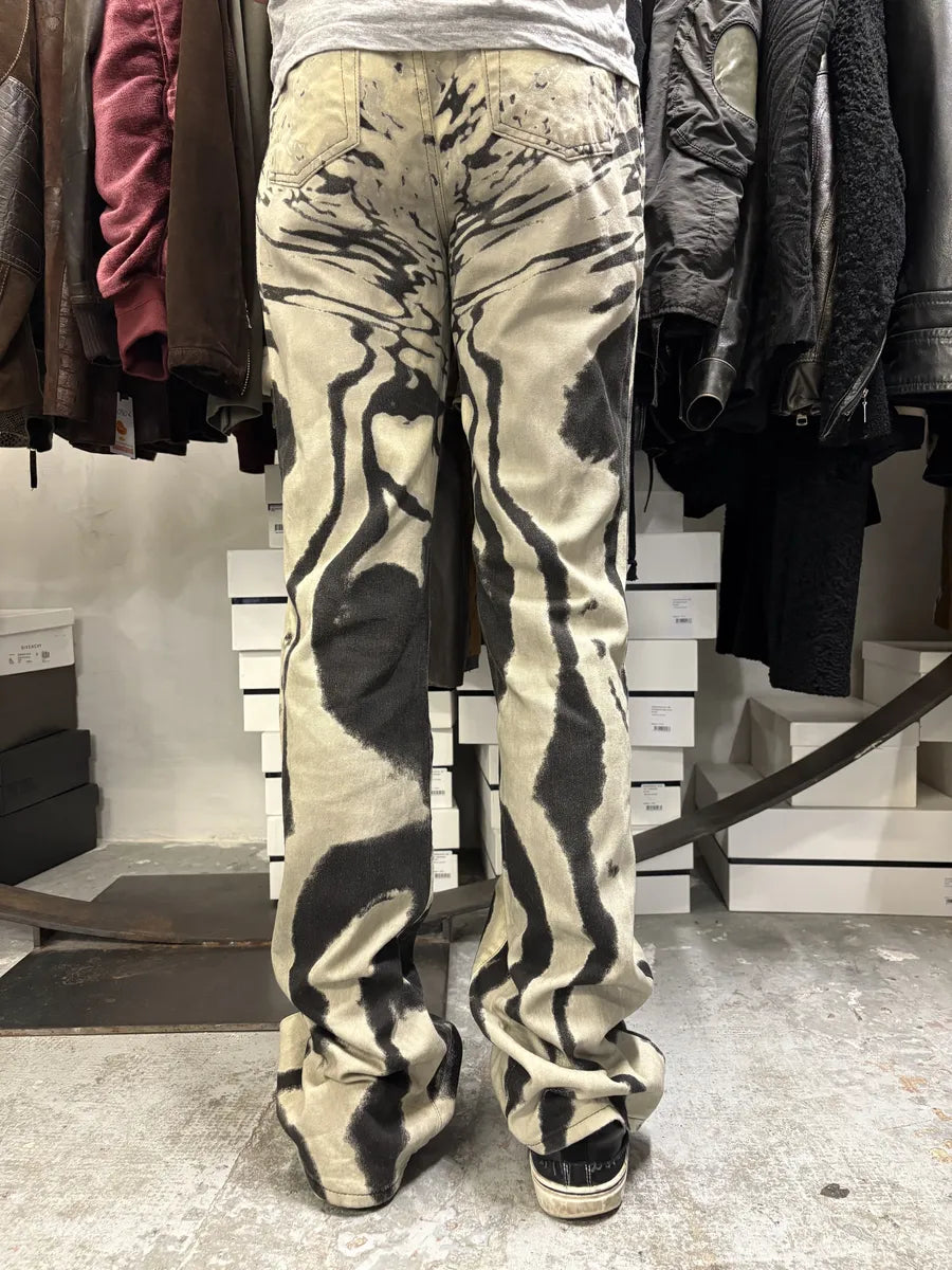 SS2002 Cavalli Hallucination Black & White Pants GJxZhCI 3
