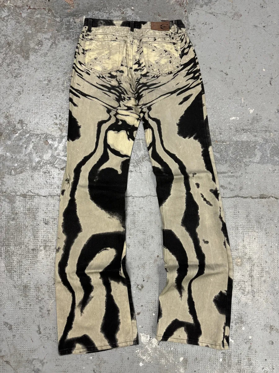 SS2002 Cavalli Hallucination Black & White Pants GJxZhCI 4