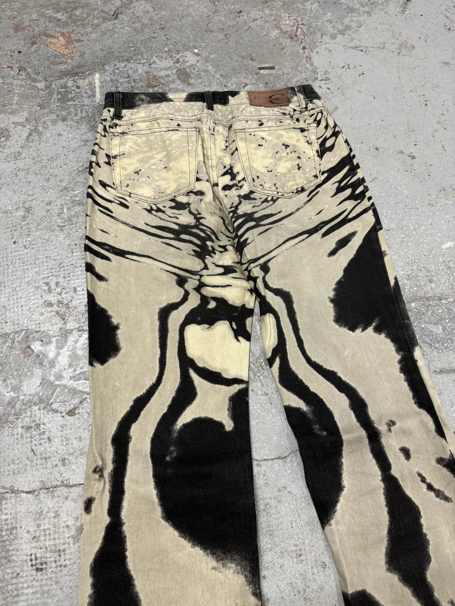 SS2002 Cavalli Hallucination Black & White Pants GJxZhCI 5