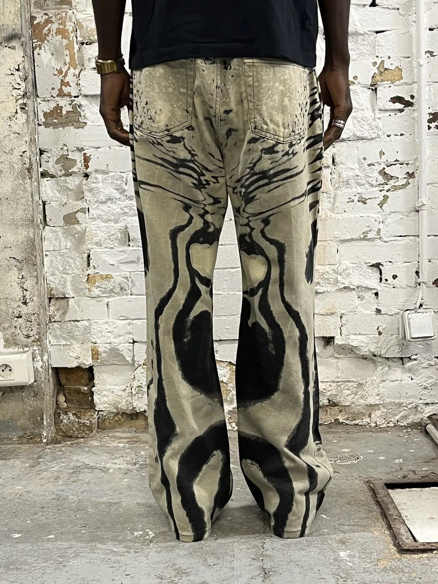 SS2002 Cavalli Hallucination Psycho  Black & White Pants FQJXoCn 2