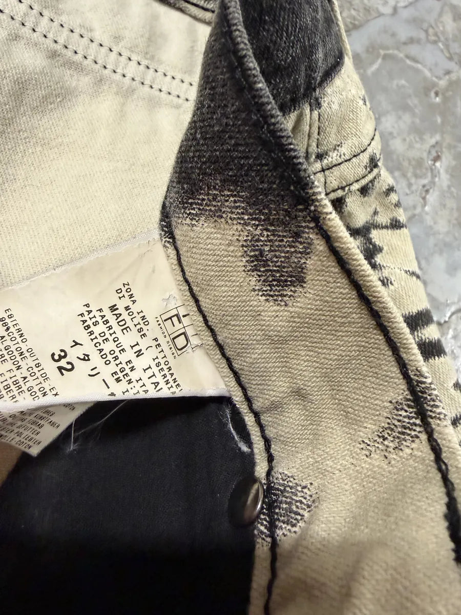 SS2002 Cavalli Hallucination Psycho  Black & White Pants FQJXoCn 8