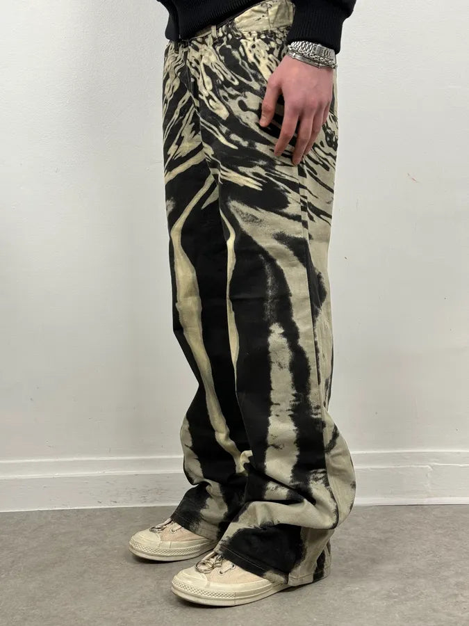 SS2002 Cavalli Hallucination Zebra Black & White Pants XMRilqR 2