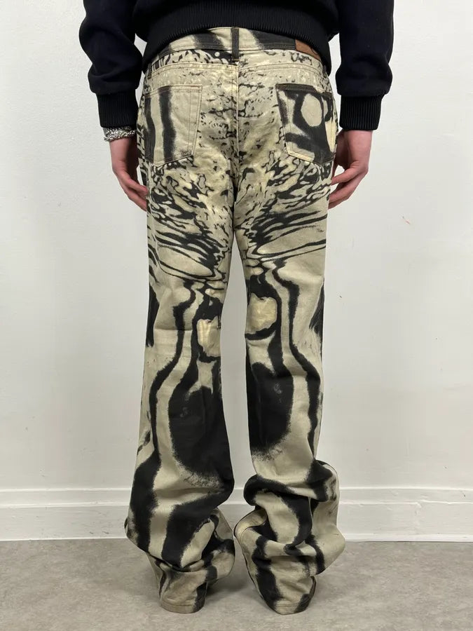 SS2002 Cavalli Hallucination Zebra Black & White Pants XMRilqR 3