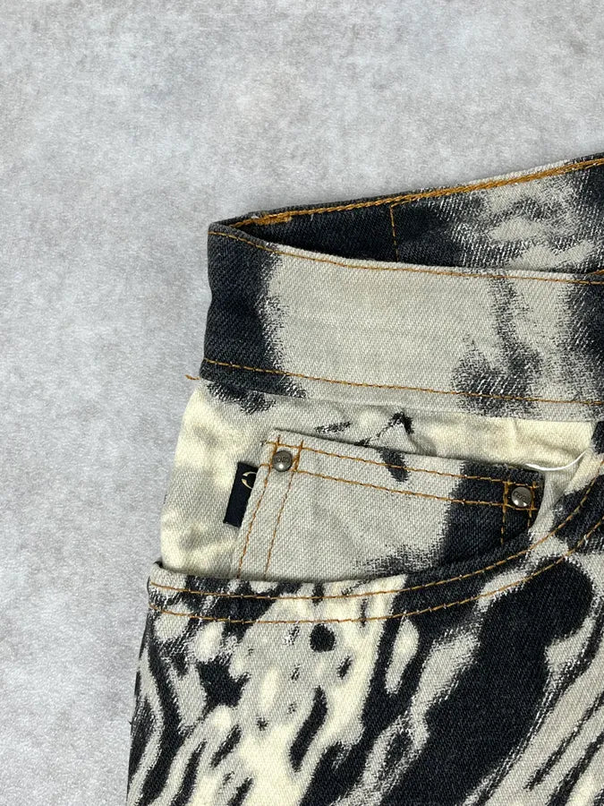 SS2002 Cavalli Hallucination Zebra Black & White Pants XMRilqR 9